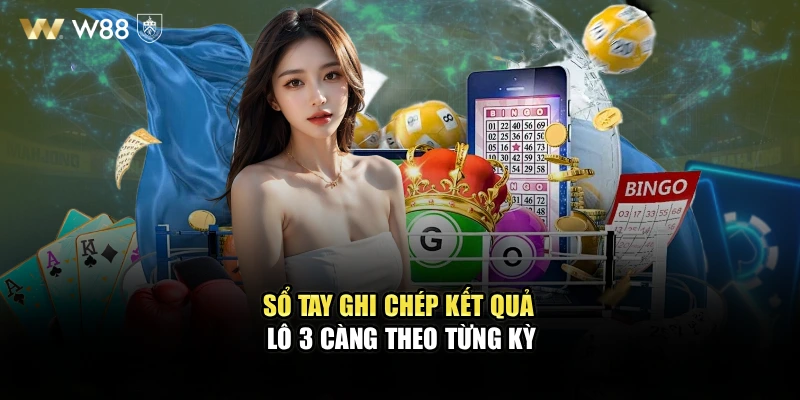 Sổ tay ghi chép kết quả lô 3 càng theo từng kỳ